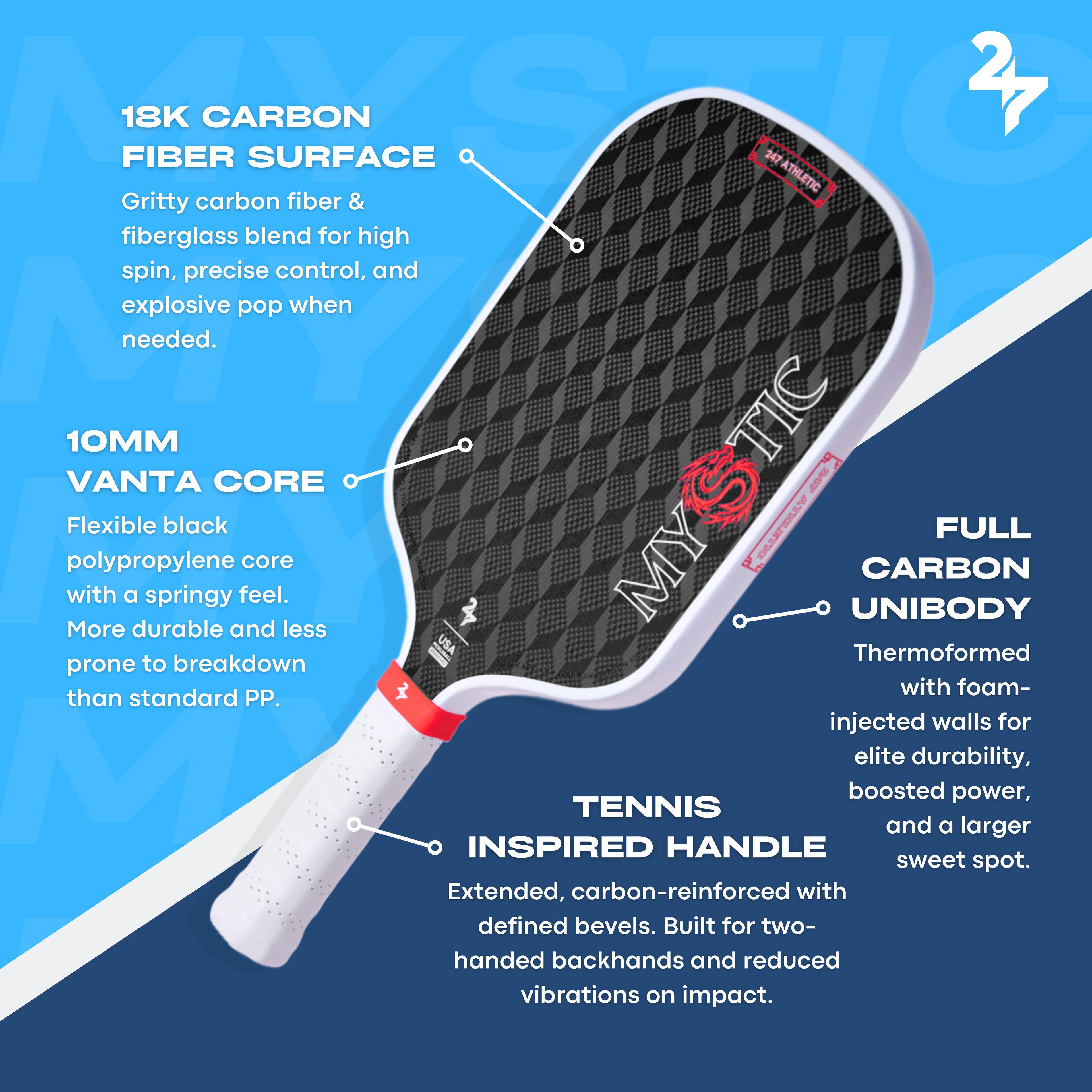 MYSTIC PICKLEBALL PADDLE